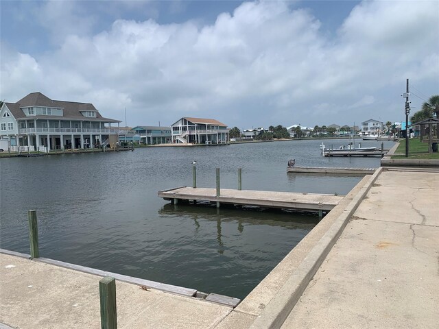 4222 Mason Dr, Galveston, TX 77554 - dock area featuring a water view