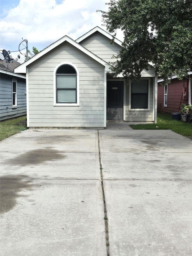 view of bungalow-style home