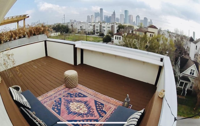exterior space featuring a city view