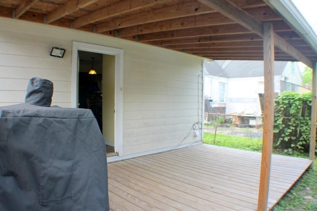 7721 Brumblay St, Houston, TX 77012 - view of wooden deck