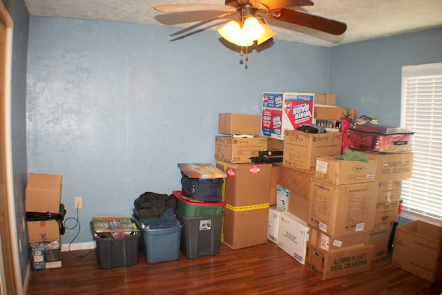 7721 Brumblay St, Houston, TX 77012 - storage featuring ceiling fan