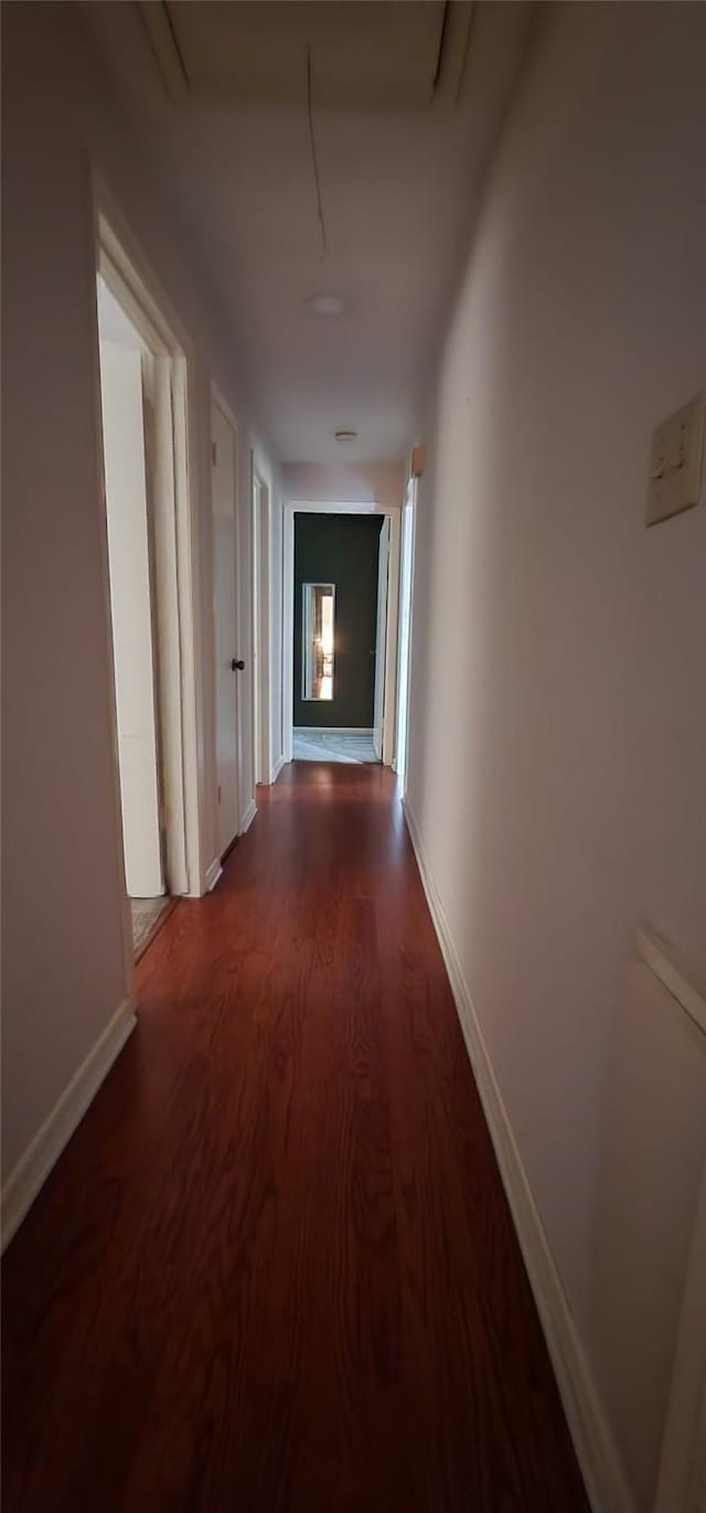 532 S Rivershire Dr, Conroe, TX 77304 - hall with wood finished floors and baseboards