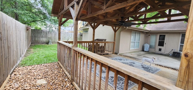 532 S Rivershire Dr, Conroe, TX 77304 - deck with a fenced backyard