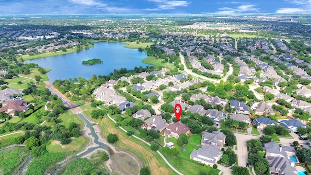 10119 Winding Glen Dr, Katy, TX 77494 - aerial view of property and surrounding area with a large body of water and nearby suburban area