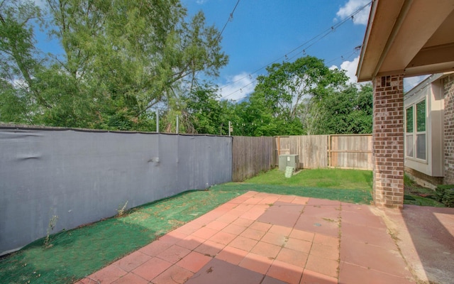 view of patio / terrace with a fenced backyard
