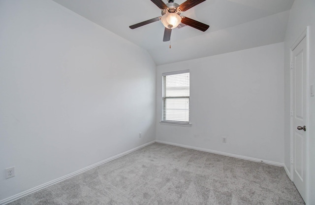 3730 Bach St, Iowa Colony, TX 77583 - carpeted spare room with lofted ceiling and a ceiling fan