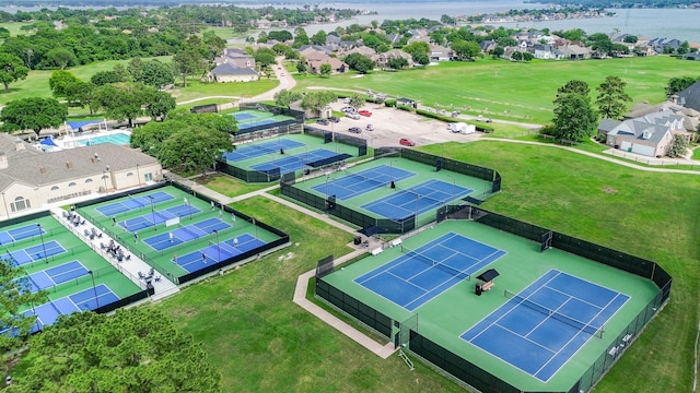 241 Blue Hill Dr, Montgomery, TX 77356 - aerial view featuring a water view and a residential view