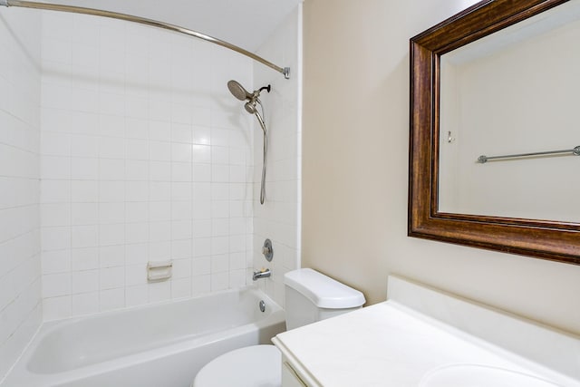 241 Blue Hill Dr, Montgomery, TX 77356 - full bathroom featuring vanity, bathtub / shower combination, and toilet