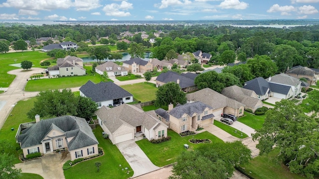 241 Blue Hill Dr, Montgomery, TX 77356 - aerial view with a water view and a residential view