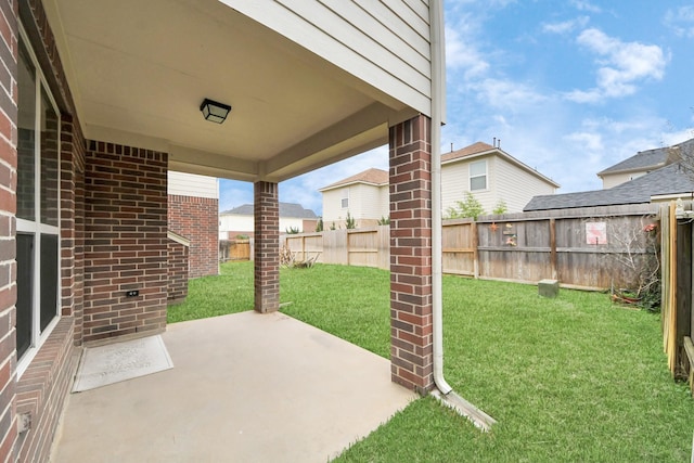 view of patio / terrace featuring a fenced backyard