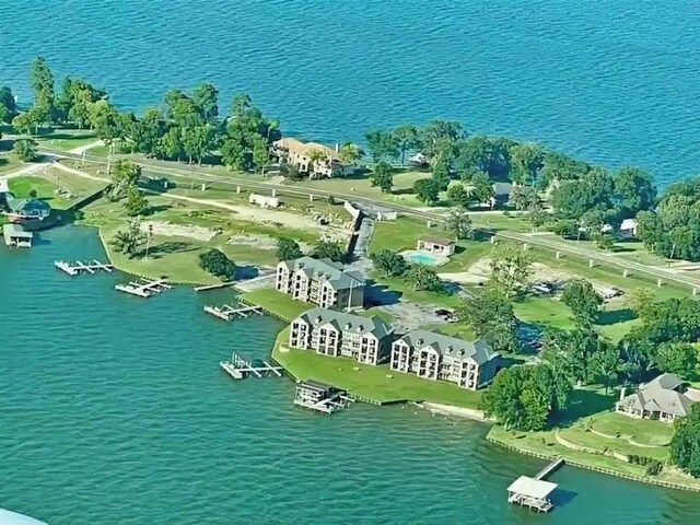 2112 Fm 3186 Unit 9, Onalaska, TX 77360 - aerial view of property and surrounding area with a large body of water