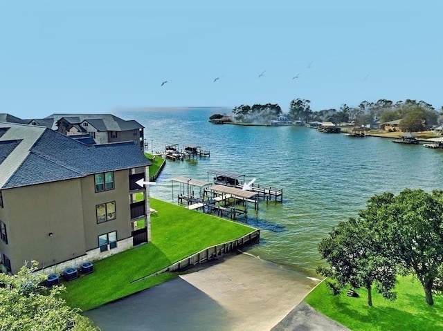 2112 Fm 3186 Unit 9, Onalaska, TX 77360 - water view featuring a dock