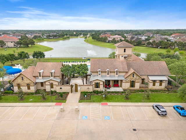 11014 Via Capri Ct, Richmond, TX 77406 - aerial perspective of suburban area with a large body of water