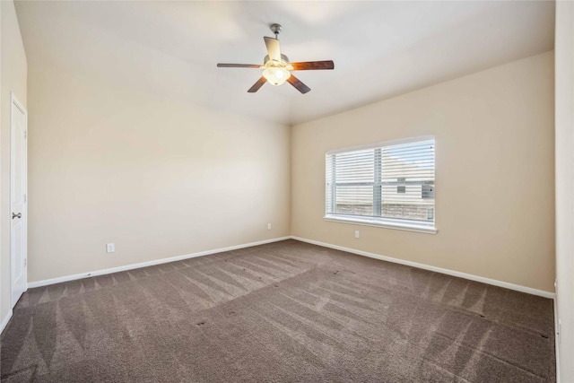 25034 Jennifer Heights Ct, Spring, TX 77389 - carpeted empty room featuring ceiling fan and baseboards