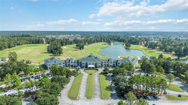 25034 Jennifer Heights Ct, Spring, TX 77389 - bird's eye view featuring a water view and view of golf course
