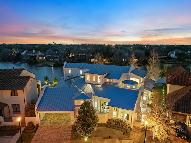 15618 Oyster Cove Dr, Sugar Land, TX 77478 - aerial view of residential area featuring a large body of water