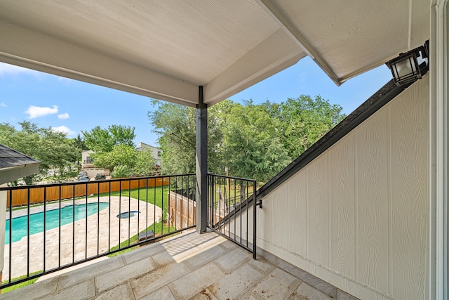 view of balcony