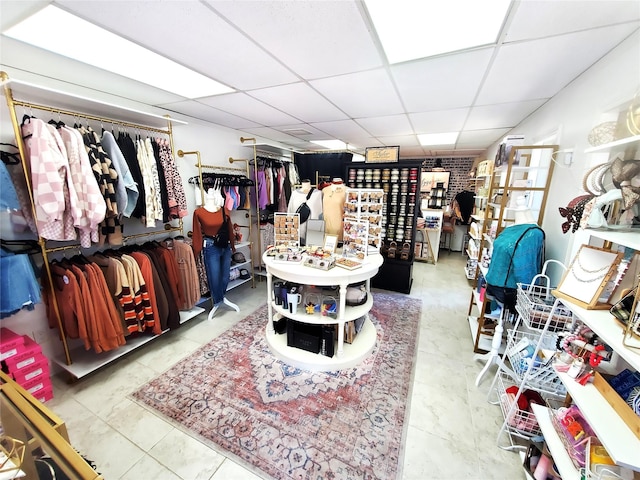 1714 Romanforest Blvd, New Caney, TX 77357 - miscellaneous room with a drop ceiling