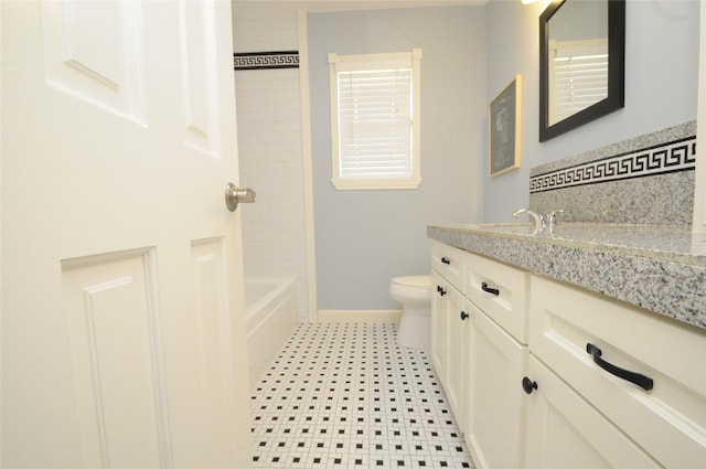 1246 W 21st St, Houston, TX 77008 - bathroom with toilet and vanity