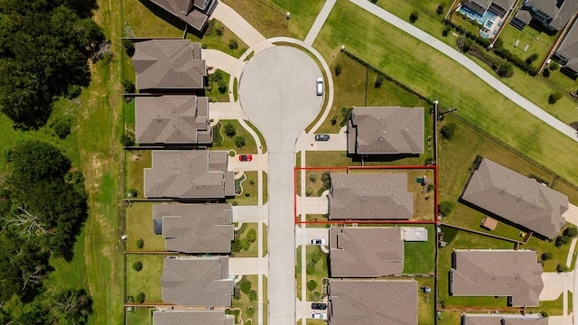 bird's eye view featuring a residential view