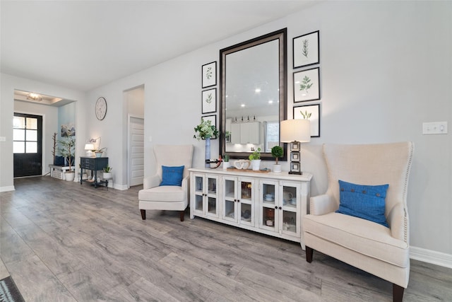 3040 Cirrus Heights Ct, Katy, TX 77493 - living area with wood finished floors and baseboards