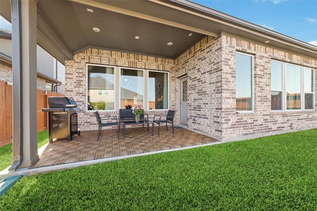 3040 Cirrus Heights Ct, Katy, TX 77493 - view of patio featuring a grill