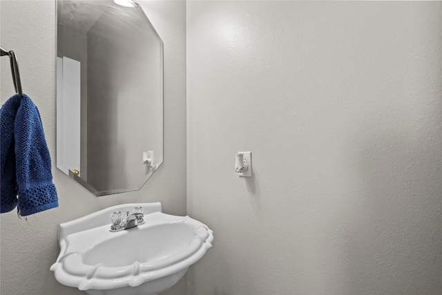 bathroom with a sink