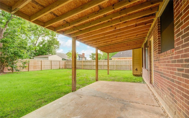 107 Mango St, Lake Jackson, TX 77566 - view of patio featuring a fenced backyard
