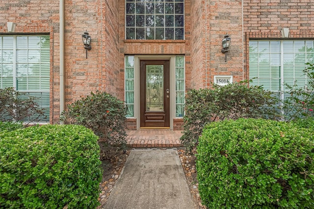 15014 Cabin Run Ln, Sugar Land, TX 77498 - view of exterior entry featuring brick siding