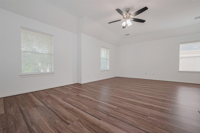 15014 Cabin Run Ln, Sugar Land, TX 77498 - unfurnished room featuring healthy amount of natural light, wood finished floors, and vaulted ceiling