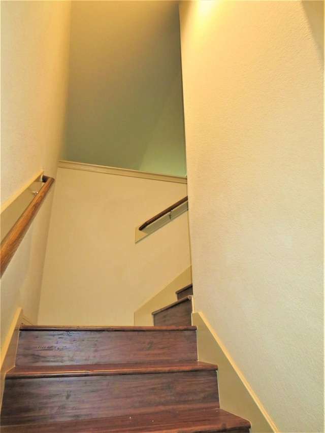 view of stairway