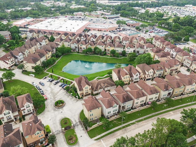 2707 Kings Retreat Cir, Kingwood, TX 77345 - drone / aerial view featuring a water view and a residential view