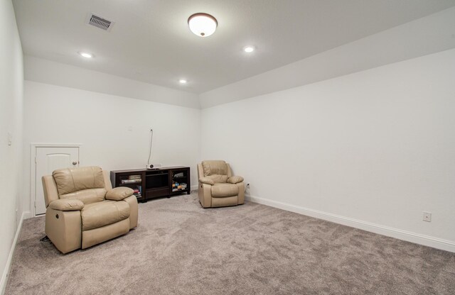 19018 Valentine Padlock Cir, Tomball, TX 77377 - sitting room featuring carpet floors, baseboards, and recessed lighting