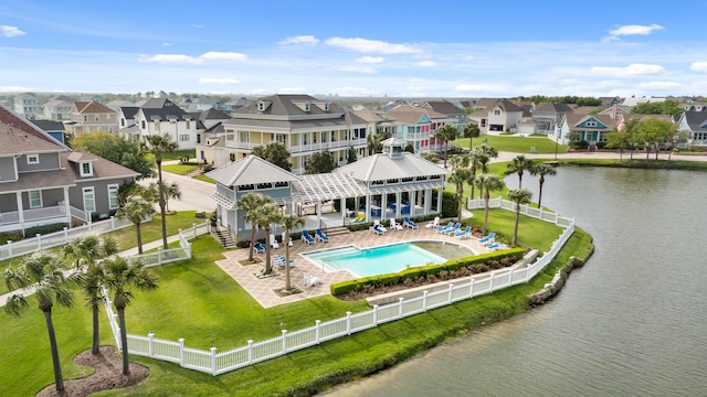 8 Latitude Ln, Galveston, TX 77554 - bird's eye view featuring a water view and a residential view