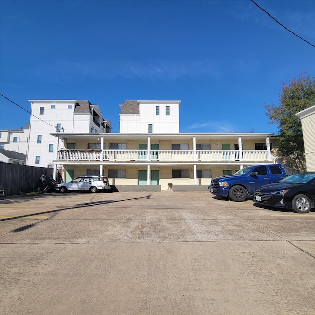 view of uncovered parking lot