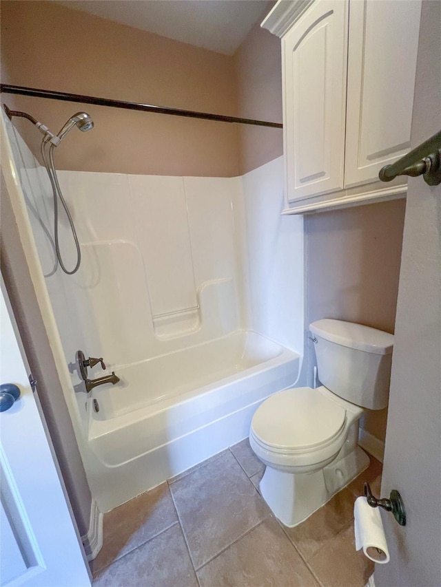 110 Hummingbird Ct, Richwood, TX 77566 - bathroom with shower / bath combination, tile patterned floors, and toilet
