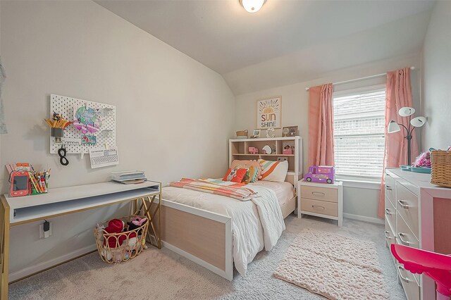 23611 Blackhaw Blossom Ln, Katy, TX 77493 - bedroom featuring light colored carpet and lofted ceiling