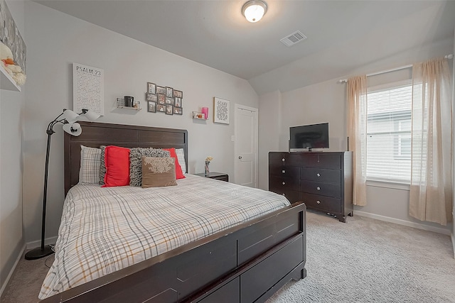 23611 Blackhaw Blossom Ln, Katy, TX 77493 - bedroom featuring light carpet and lofted ceiling