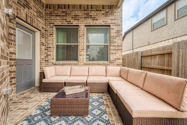 23611 Blackhaw Blossom Ln, Katy, TX 77493 - view of patio / terrace with an outdoor living space