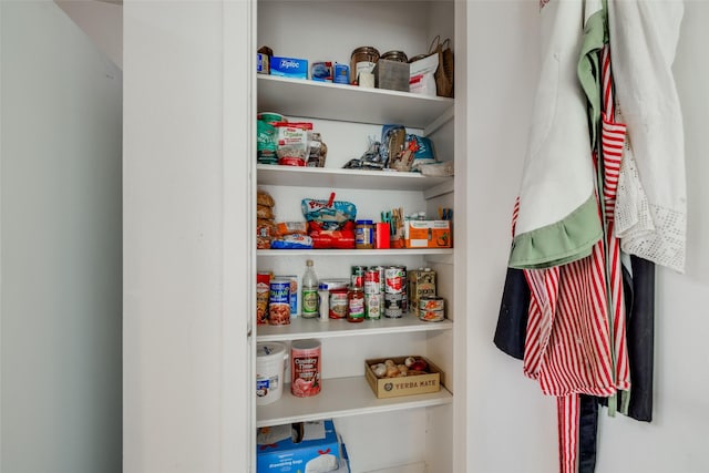 view of pantry