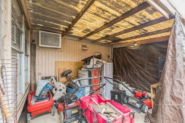 view of storage area
