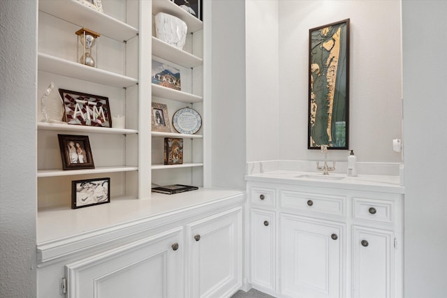 4122 University Blvd, Houston, TX 77005 - bathroom featuring vanity and built in shelves