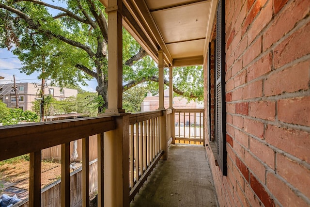 view of balcony
