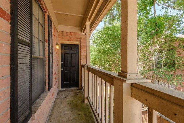 view of balcony