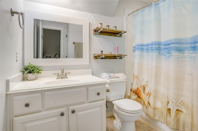 full bath featuring toilet and vanity