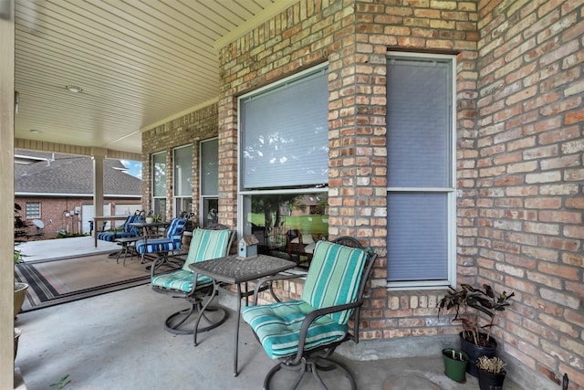 view of patio with covered porch