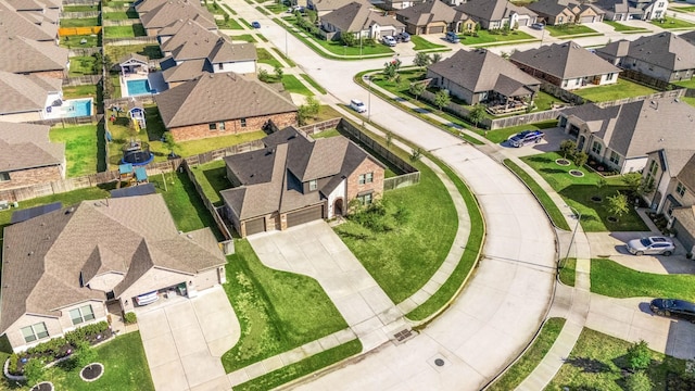 31214 Gullwing Manor Dr, Tomball, TX 77375 - birds eye view of property with a residential view