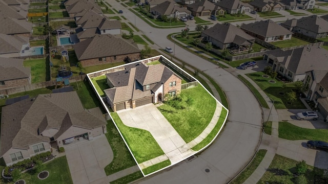 31214 Gullwing Manor Dr, Tomball, TX 77375 - birds eye view of property with a residential view