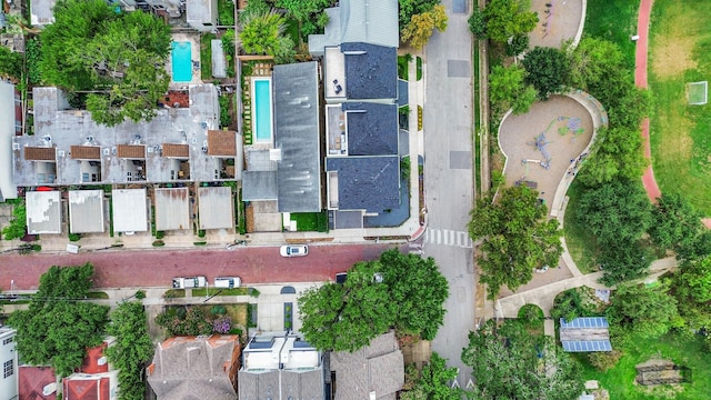 2303 Yupon St, Houston, TX 77006 - drone / aerial view