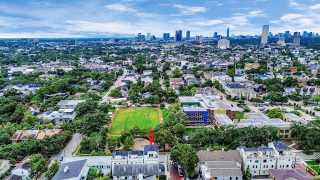 2303 Yupon St, Houston, TX 77006 - aerial view featuring a city view